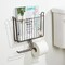 mDesign Metal Wall Mount Toilet Tissue Paper Roll Holder & Basket